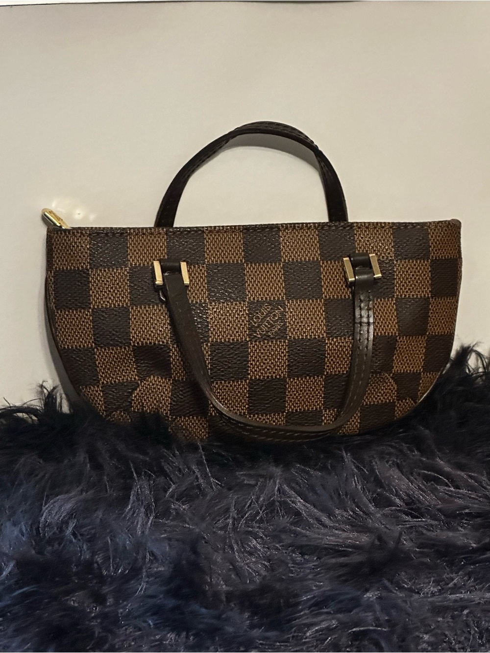 Louis Vuitton Damier Ebene Canvas Manosque GM Pochette EUC - Picture 13 of 17